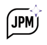 JPM in rounded speech bubble with spark James Perry Marketing.”